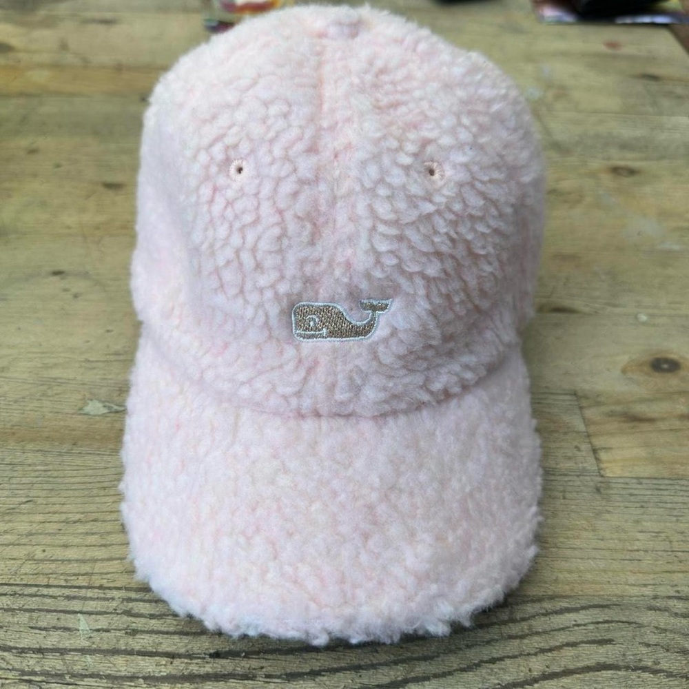 Vineyard Vines Light Pink Sherpa Cap